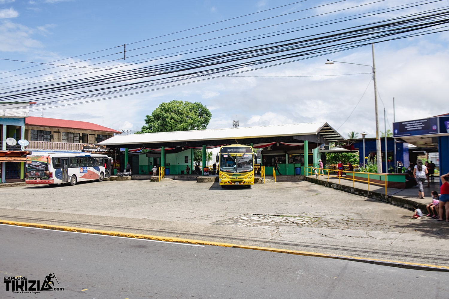 Local Bus Station in Quepos, Costa Rica